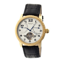 Load image into Gallery viewer, Heritor Piccard Automatic Semi-Skeleton Leather-Band Watch
