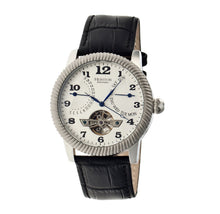 Load image into Gallery viewer, Heritor Piccard Automatic Semi-Skeleton Leather-Band Watch
