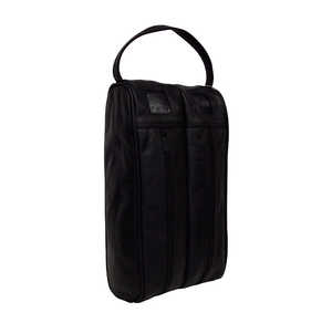 Amerileather Black Leather Golf Shoe Bag