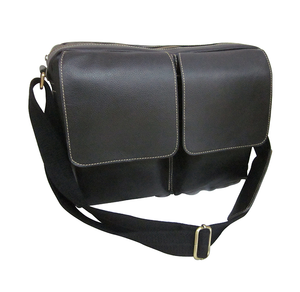 Amerileather Dual Flap Leather Messenger Briefcase