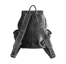 Load image into Gallery viewer, Amerileather Vacationer Jumbo Dark Brown Leather Backpack
