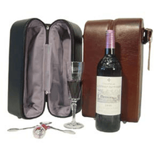 Load image into Gallery viewer, Amerileather Leather Double Wine Case Holder
