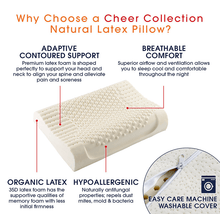 Load image into Gallery viewer, Cheer Collection Contoured Foam Pillow with Bamboo Cover
