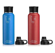 Load image into Gallery viewer, Double-Wall Insulated 40oz Bottle with Interchangeable Lids (2-Pack)
