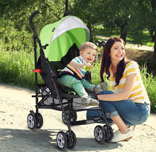 Load image into Gallery viewer, Costway Folding Lightweight Umbrella Travel Stroller with Storage
