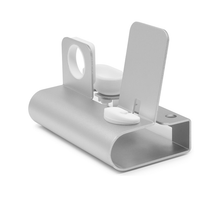 Load image into Gallery viewer, Aduro 3-in-1 Desktop Charging Stand for iPhone, AirPods, &amp; Apple Watch
